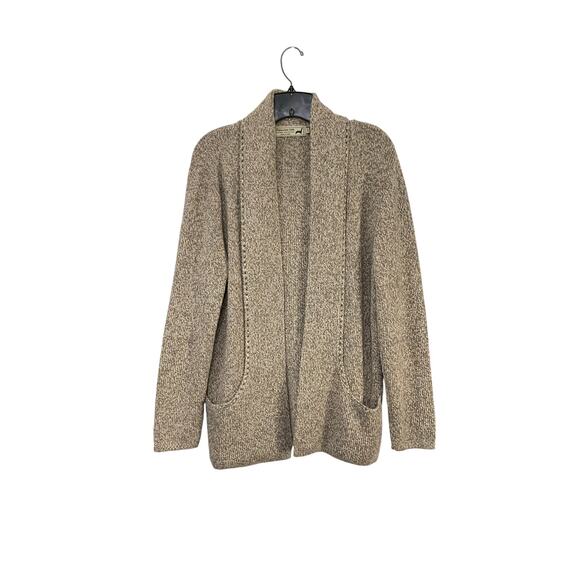 Peruvian Link Alpaca Collection Cardigan Sweater Womens OS L/XL Brown Pockets - Picture 1 of 7